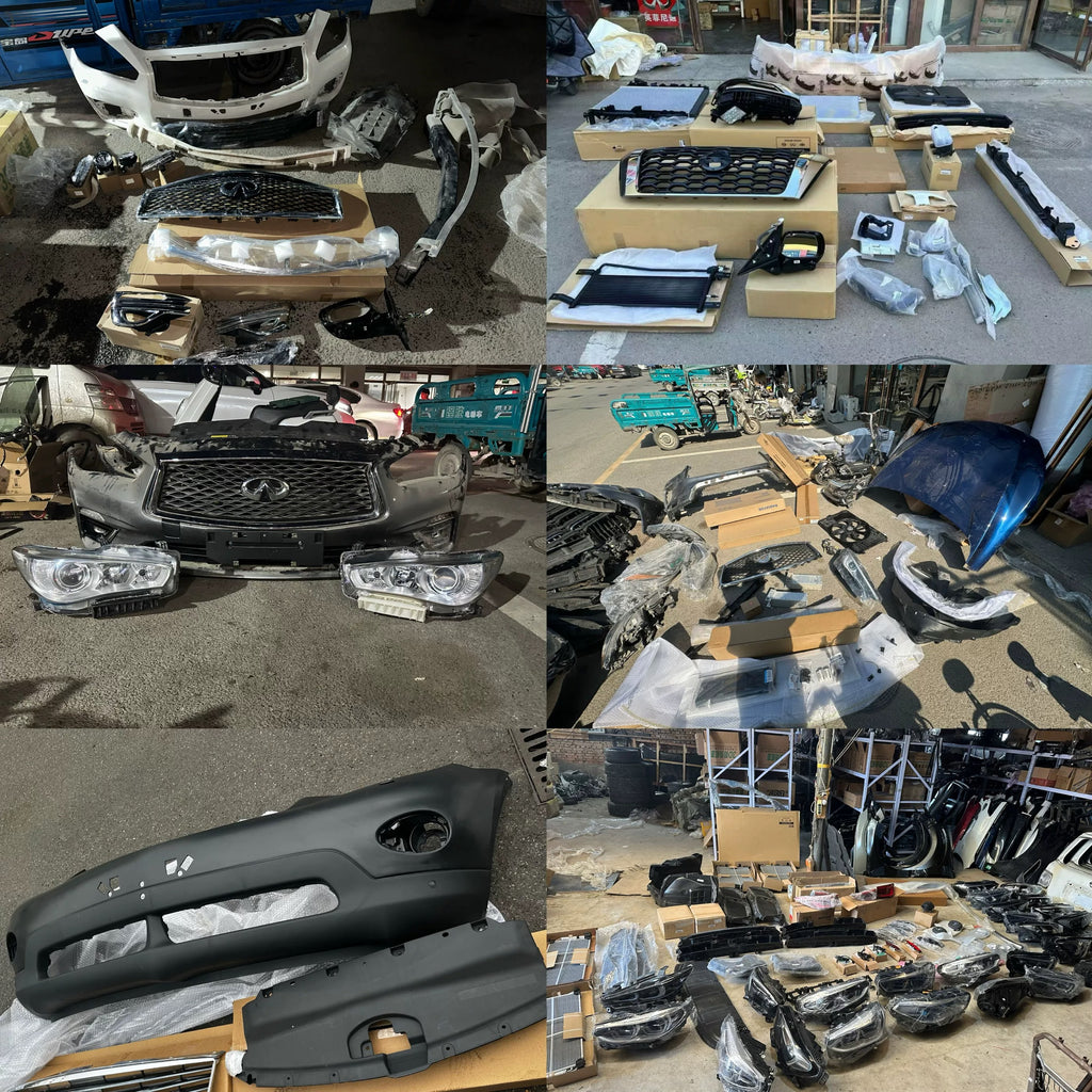 High-quality front headlights, taillights, and front bumper dismantled auto parts