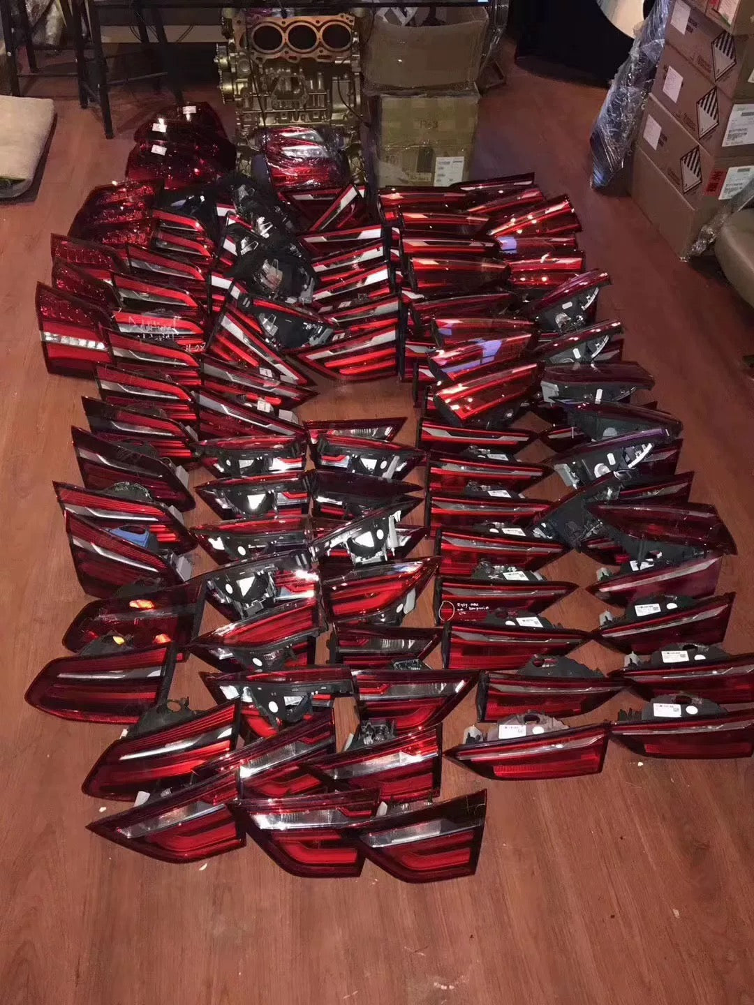 High-quality front headlights, taillights, and front bumper dismantled auto parts